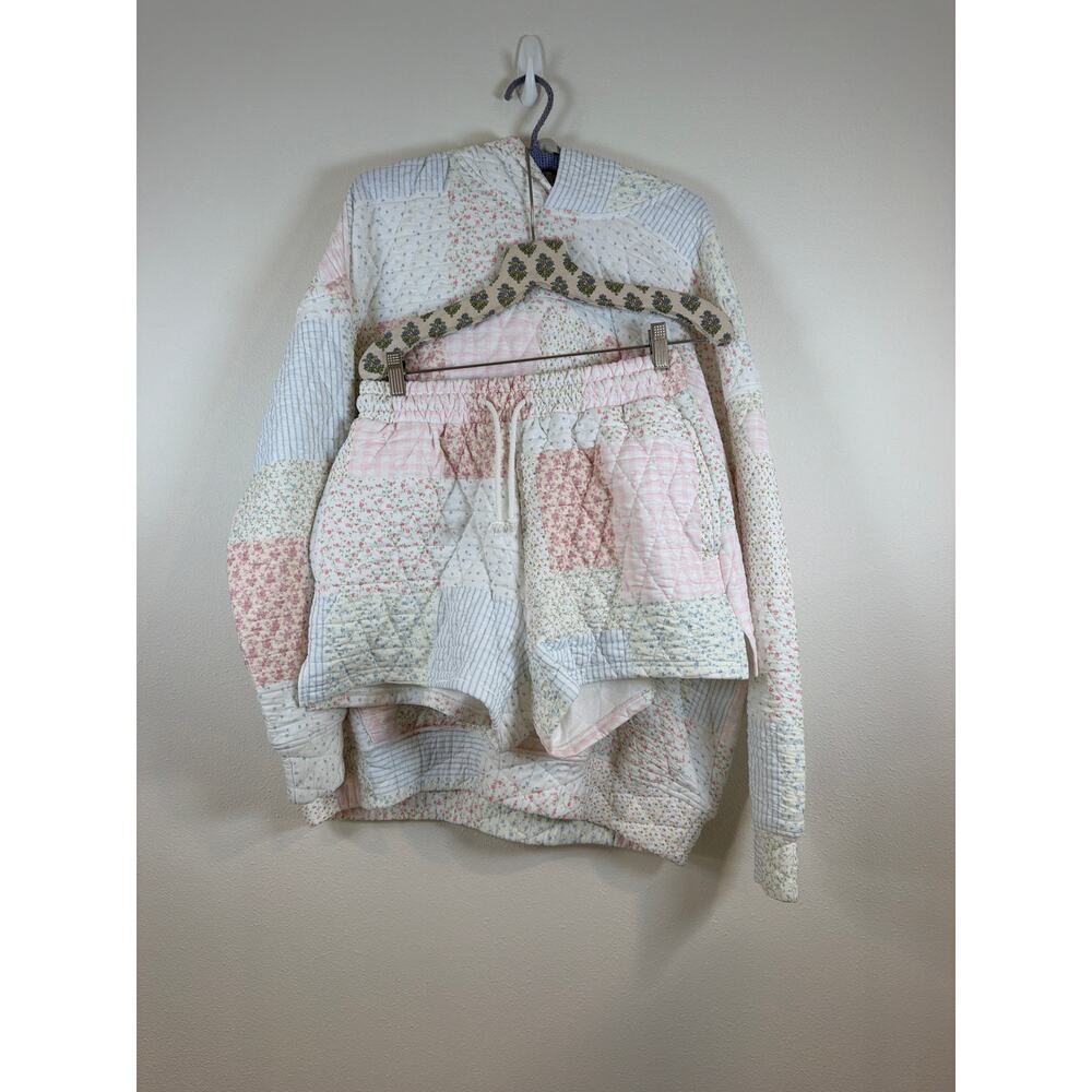 Shabby sheek pastel quilted short set